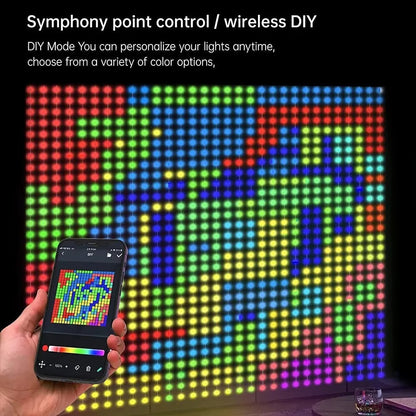 Christmas Special - Color Wave Pattern RGB LED Music Sync Lights [App & Remote Control] - IMPORTED