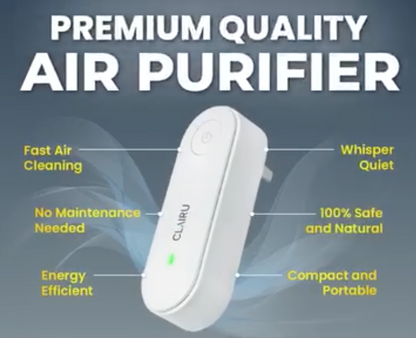 Clairu iPro - Air Purifier Plus Deodorizer - Best for Home, Office, Shop, Asthma/ COPD Patients - ⏰ Limited Time Deal 🔥🔥