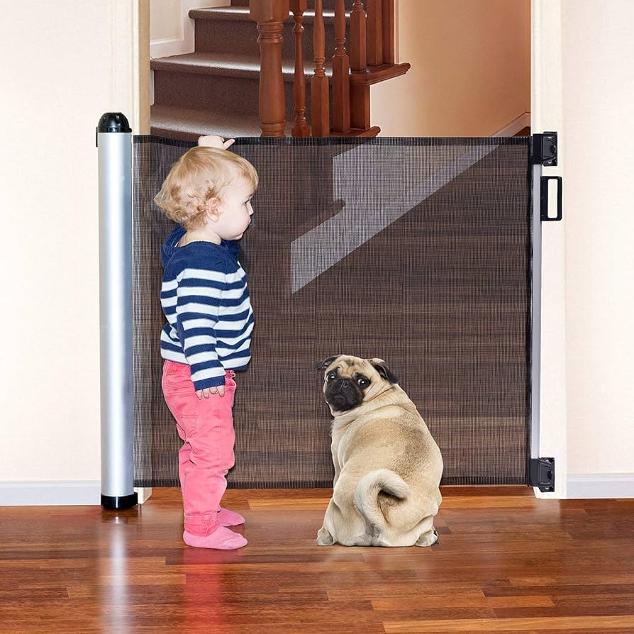 Kids Safety Mesh - Height Adjustable - Door, Stairs, Balcony - 3 Minutes Setup || LIMITED STOCK