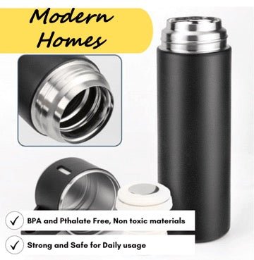 HOT&COOL™ Portable Thermos Flask (Z Black) - HOT & COLD with 3 Cups - ModernHomes